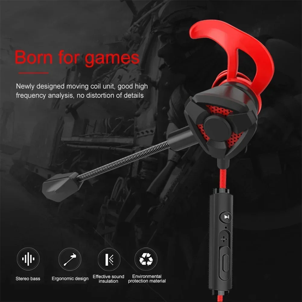 Esports Gaming Earbuds - Casque de jeu universel avec micro,
