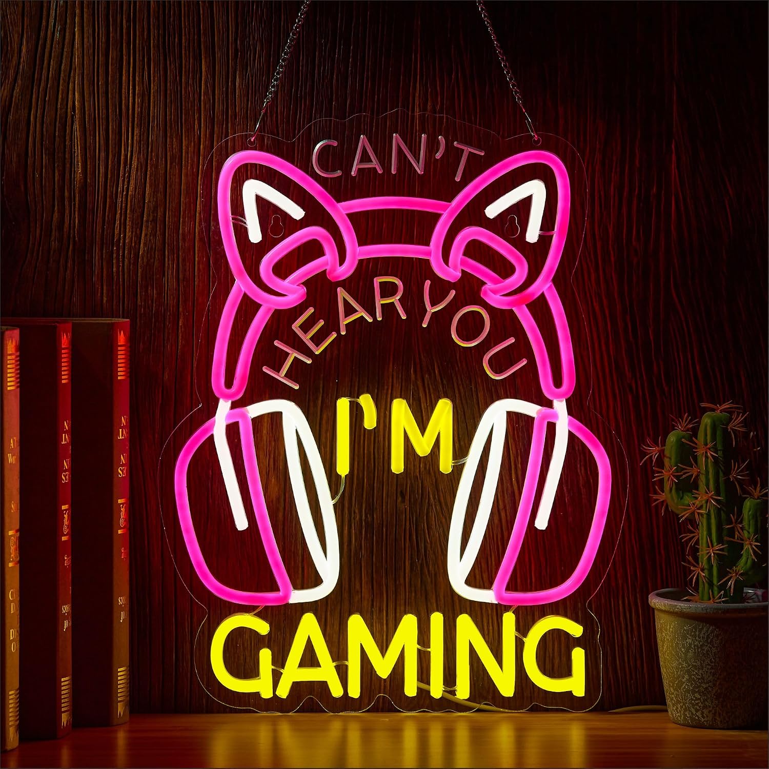 Esports Gaming Cafe - Panneau néon « Je ne peux