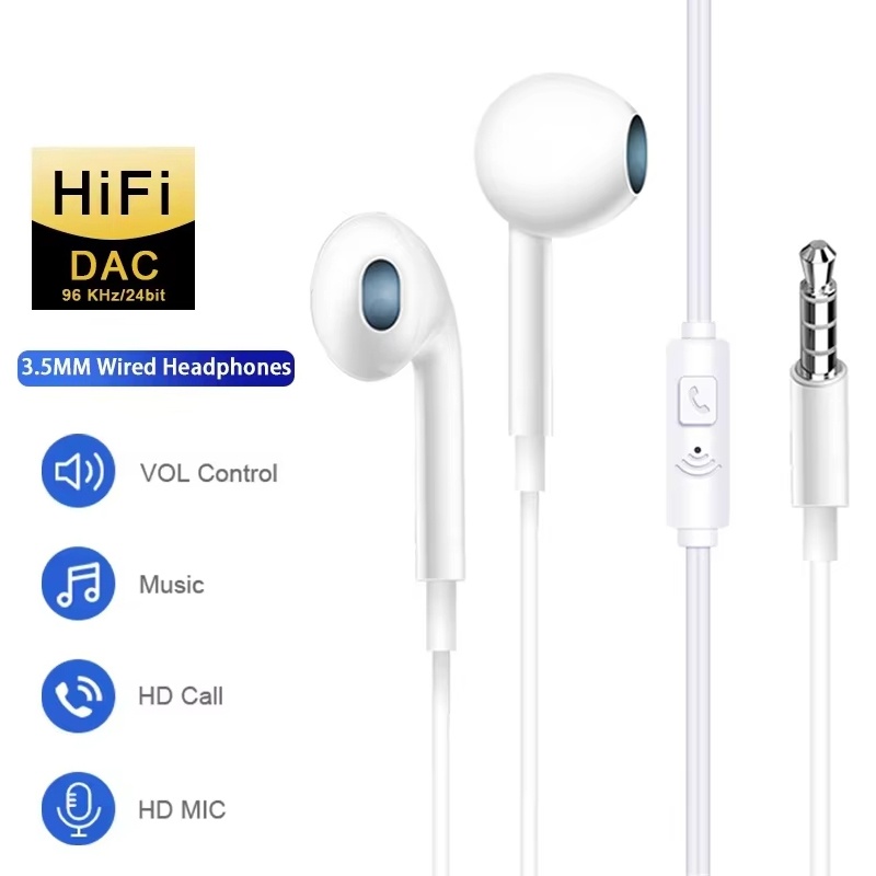 Esports Gaming Earbuds - Écouteurs universels avec prise jack 3,5