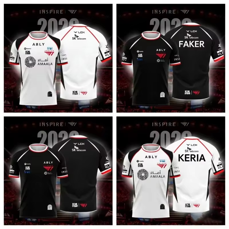 Esports Gaming Team - 2026-2027 NOUVEAU MAILLOT D'ÉQUIPE ESPORTS T1