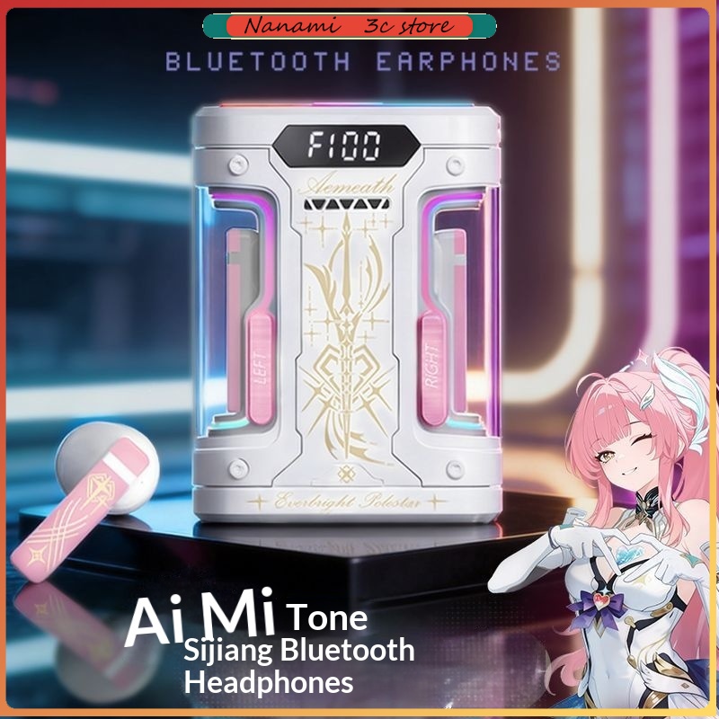 Esports Gaming Earbuds - Écouteurs Bluetooth Anime Elysia TWS, semi