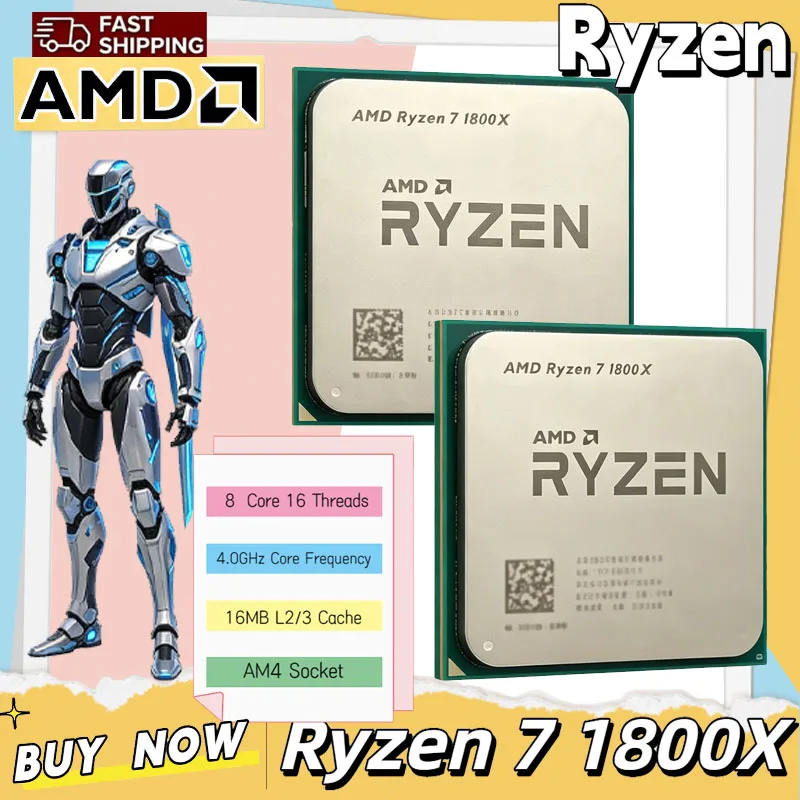 Processeur AMD Ryzen 7 1800X 3 - Amd Cpu Ryzen 7 avis et prix