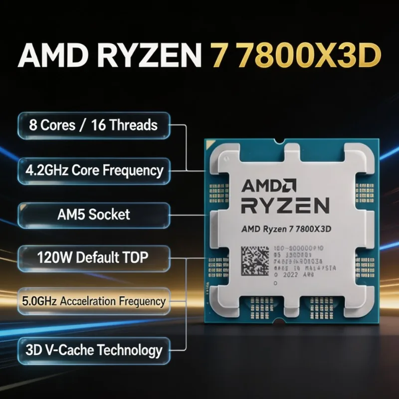 AMD Ryzen 7 7800X3D, processeu - Amd Cpu Ryzen 7 avis et prix