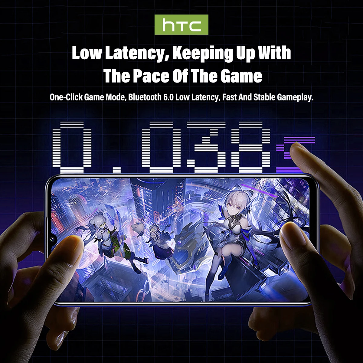 Écouteurs sans fil HTC NE70 Bl - Esports Gaming Earbuds avis et prix