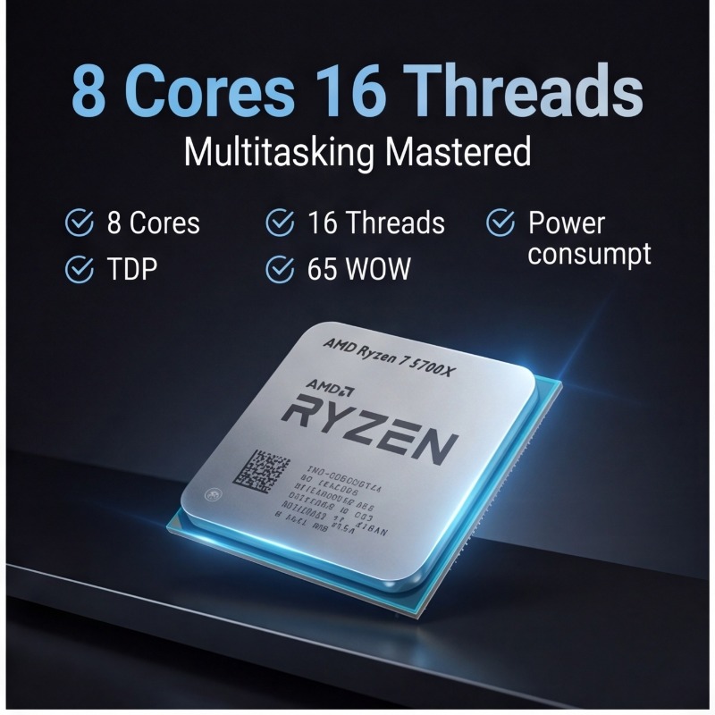 Processeur AMD Ryzen 7 5700X 6 - Amd Cpu Ryzen 7 avis et prix