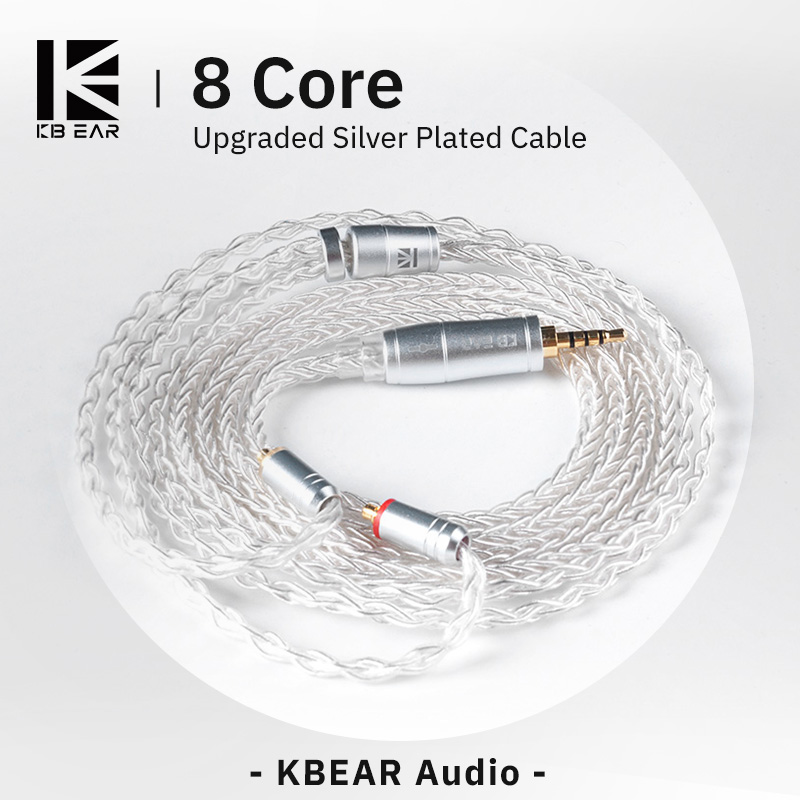 KBEAR 8 Core amélioré argent f - Esports Gaming Earbuds avis et prix